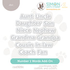 CZ Design Number 1 Words Add Ons Wafer Dies czd309c Every Happiness