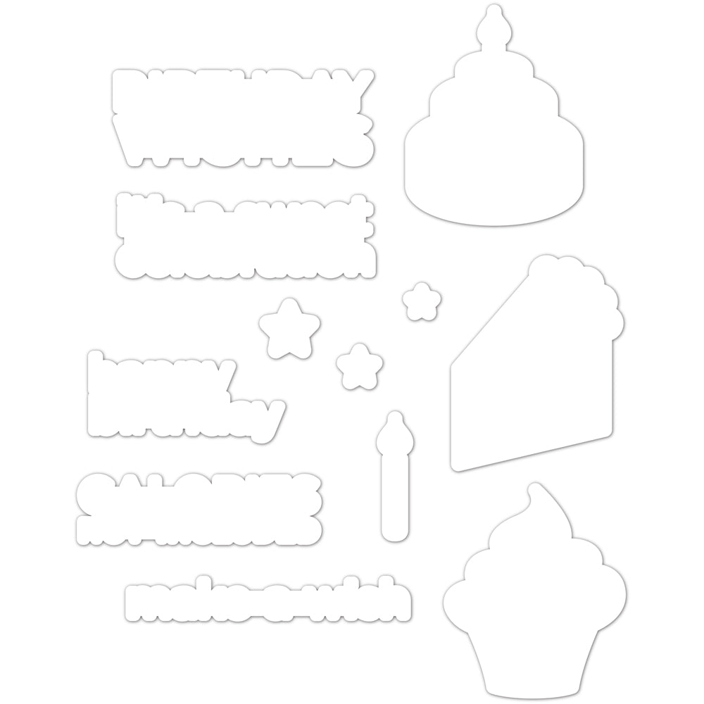 CZ Design Wafer Dies BIRTHDAY SWEETS czd60 *