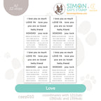 CZ Design EZ Strips Love czez010 Heart to Heart