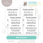 CZ Design EZ Strips XL Best Teacher czez013 Every Happiness