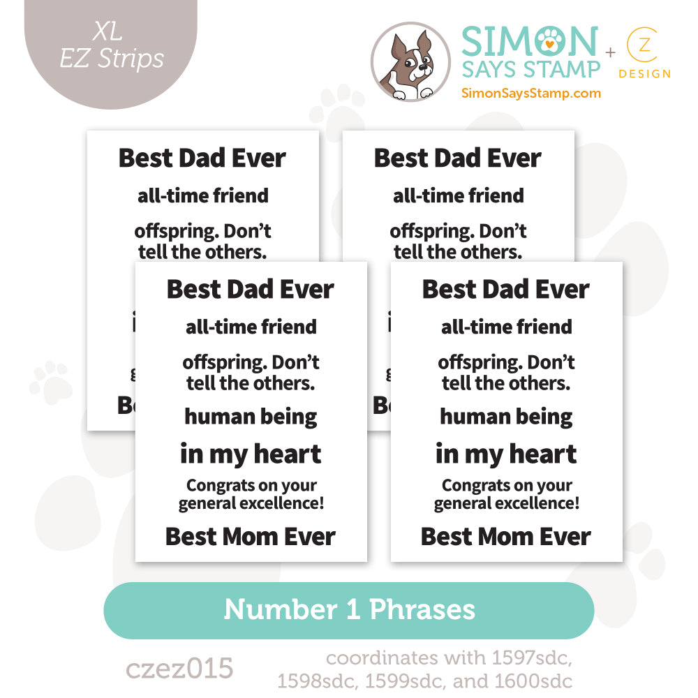 CZ Design XL EZ Strips Number 1 Phrases czez015 Every Happiness