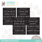 CZ Design Sentiment Strips REVERSE FOUNDATIONS czg034 *