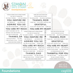 CZ Design Sentiment Strips FOUNDATIONS czg035