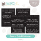 CZ Design Sentiment Strips Reverse Typed Christmas czg052 Stamptember