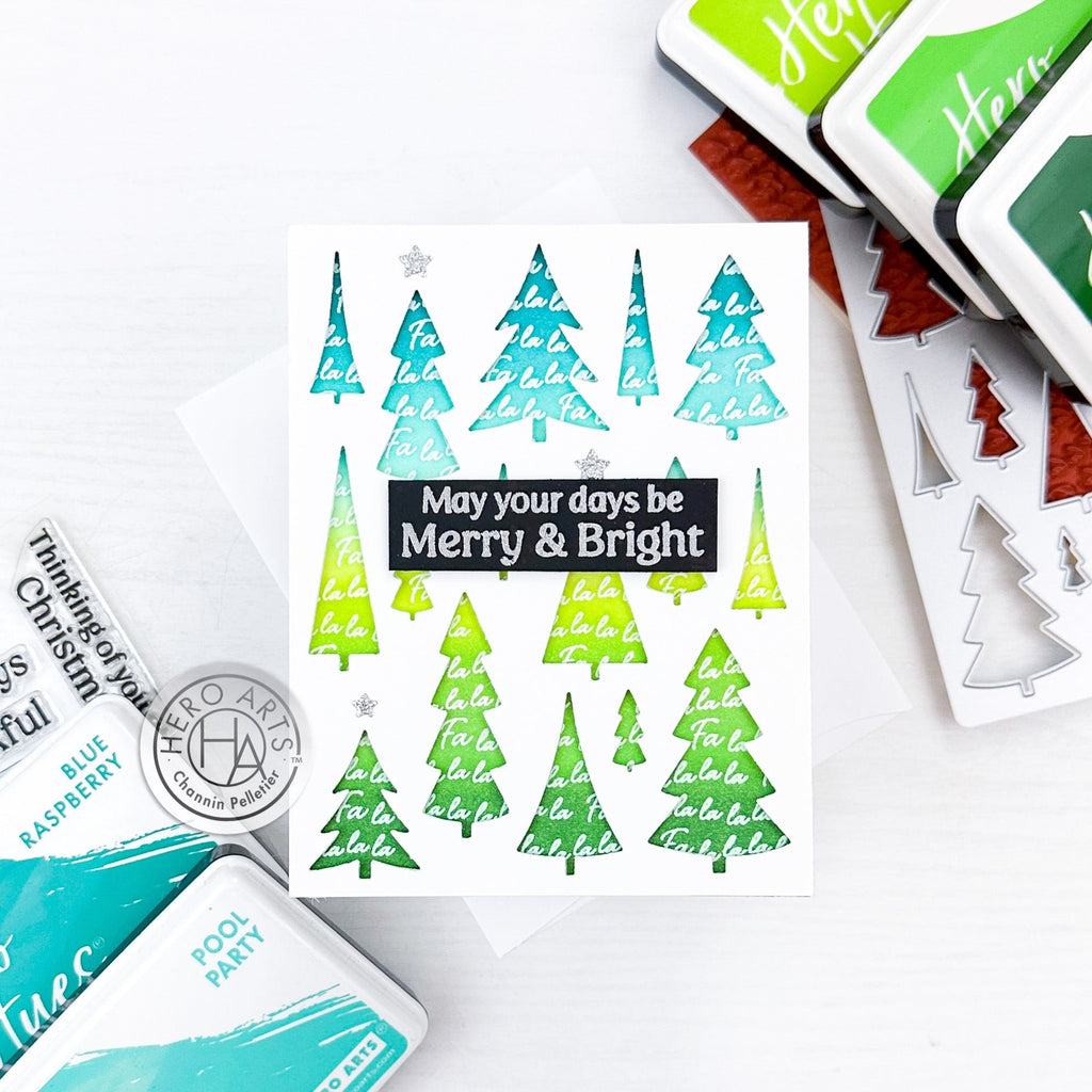 Hero Arts Cling Stamp Falala Bold Prints cg914 merry and bright 