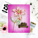 Simon Says Stamp Wild And Free Flowers Wafer Dies 1038sdc Be Bold Hello Card