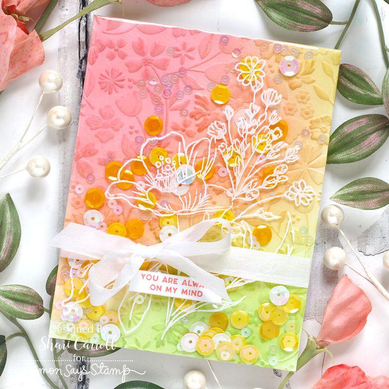 Simon Says Stamp Wild And Free Flowers Wafer Dies 1038sdc Be Bold Thinking of You Card | color-code:ALT01