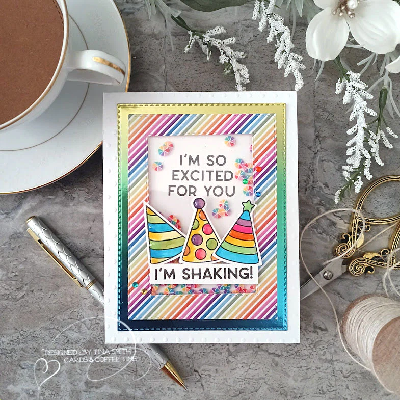Simon Says Stamps And Dies Put Your Party Hats On set690ph Season Of Wonder Birthday Card