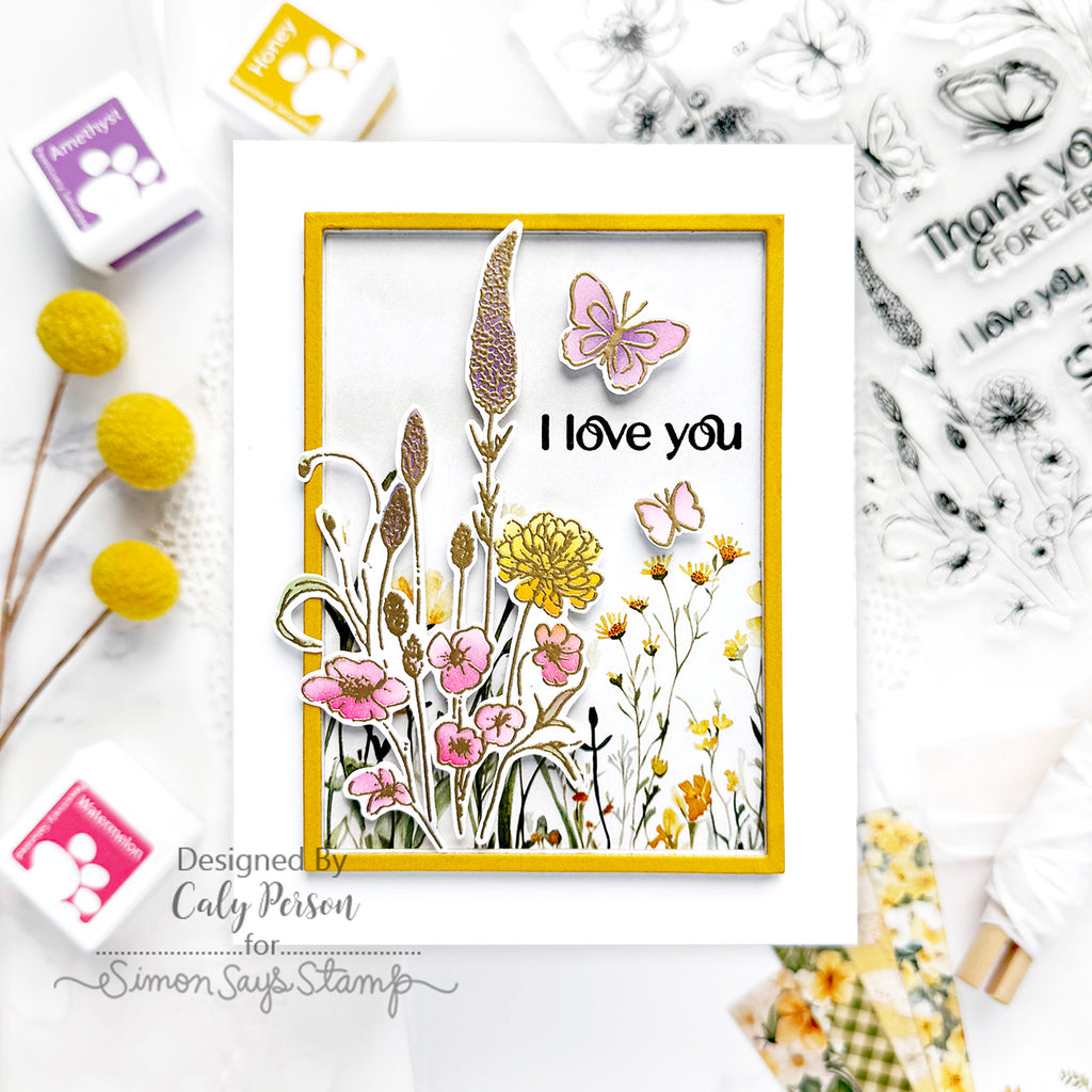 Simon Says Stamp Butterfly Blossoms Wafer Dies 1317sdc Love You Card