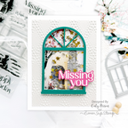 Simon Says Stamp Through the Window Wafer Dies 1402sdc Miss You Card | color-code:ALT05