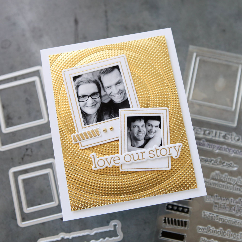 CZ Design Modern Scrapbook Wafer Dies czd261c Moments in Time Anniversary Card | color-code:ALT03