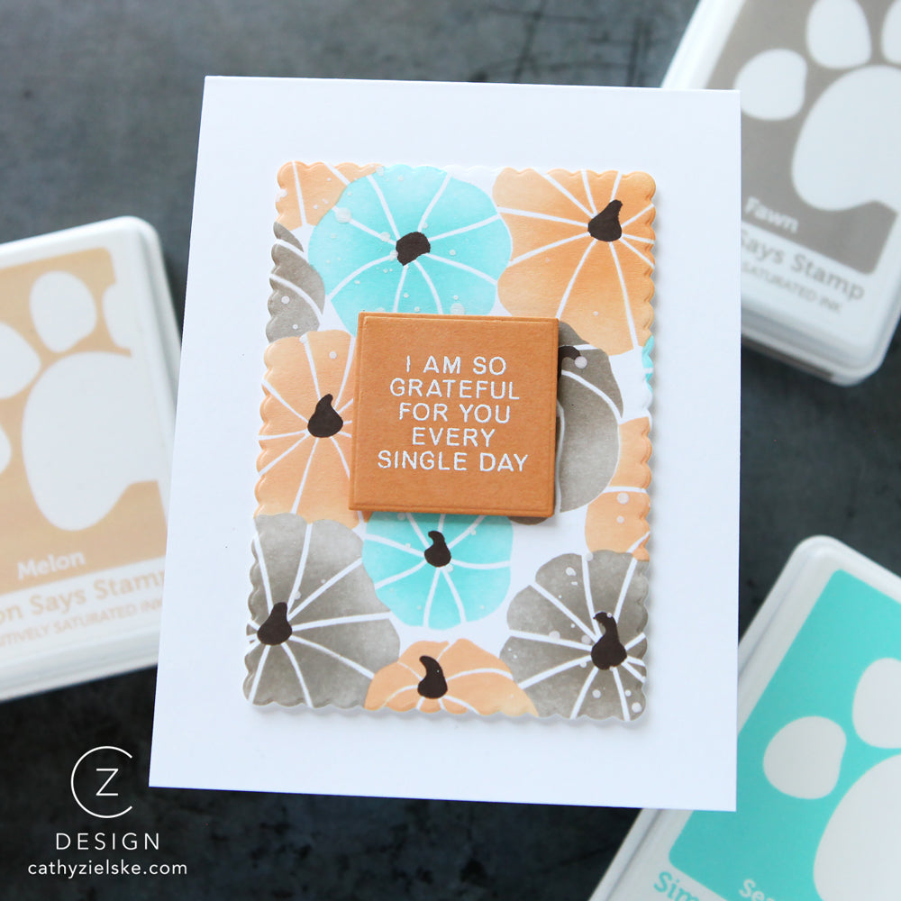 CZ Design A2 Grid Basics Wafer Dies czd283c Grateful Card | color-code:ALT01