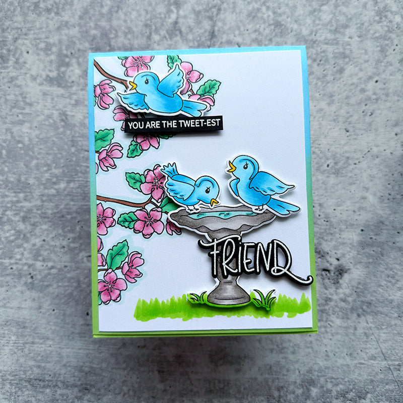 Simon Says Stamp Tweet Friend Wafer Dies 1271sdc Friend Card | color-code:ALT12