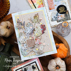 CZ Design Stamps and Dies A2 Grid Basics set1064ag Friend Card