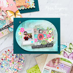 CZ Design Modern Scrapbook Wafer Dies czd261c Moments in Time Friend Card | color-code:ALT01