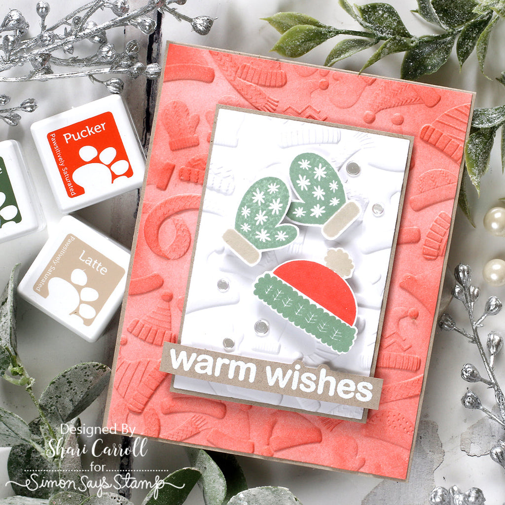 CZ Design Warmest Wishes Wafer Dies czd256c Winter Card | color-code:ALT05