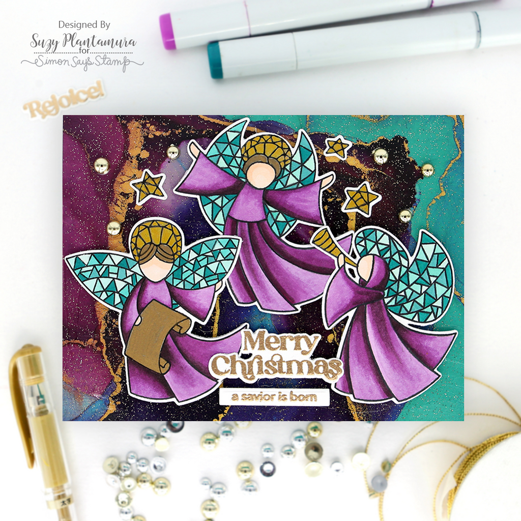 Simon Says Stamp Stained Glass Christmas Wafer Dies 1228sdc Christmas Card | color-code:ALT05