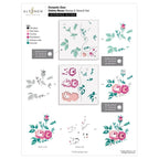 Altenew Dynamic Duo Dainty Roses Clear Stamp and Stencil Set alt8102 layering guide