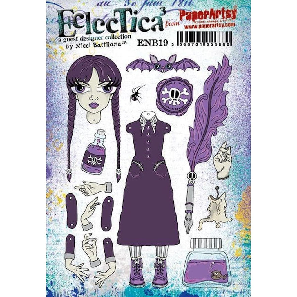 Paper Artsy E3 Nicci Battilana Cling Stamps enb19