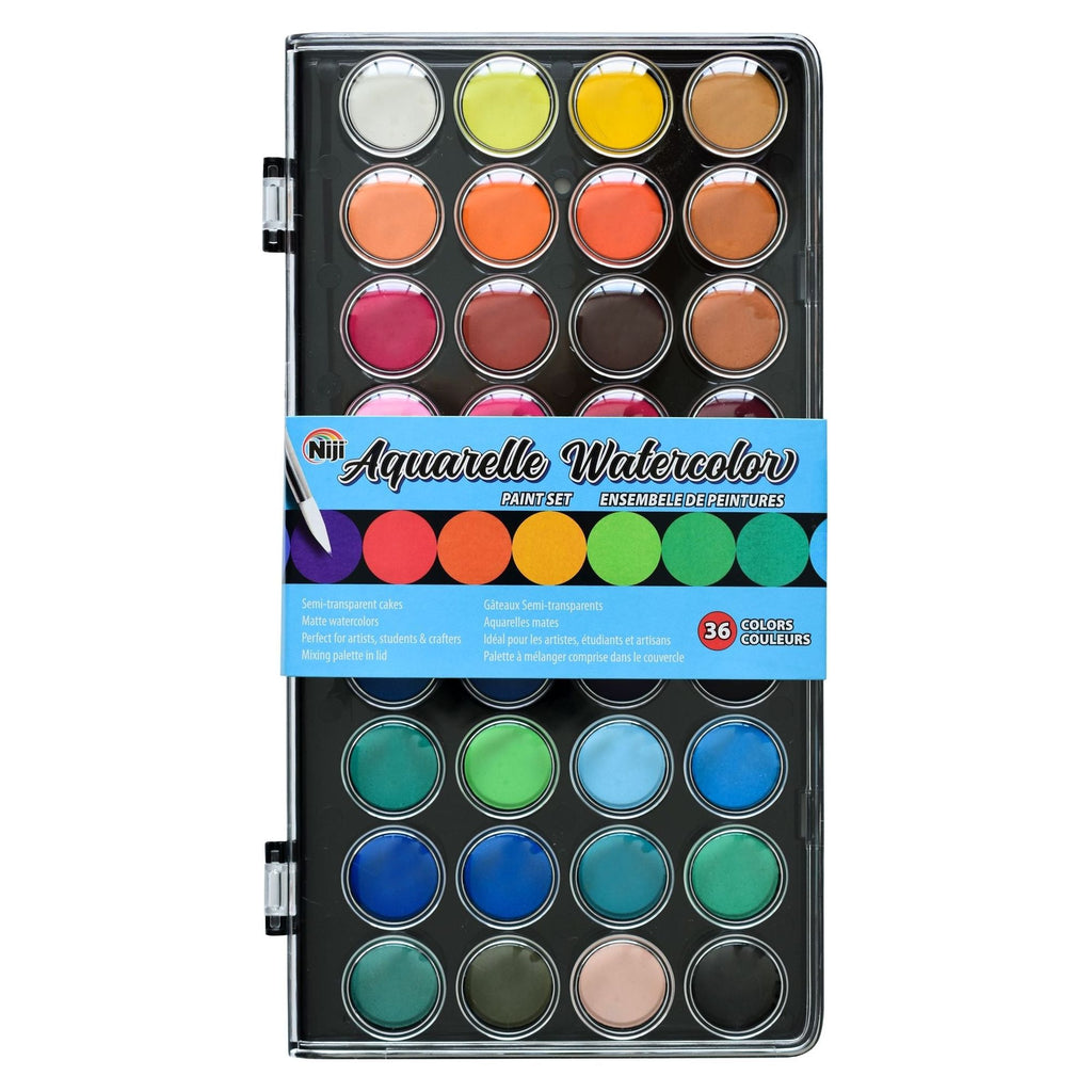 Yasutomo Niji Aquarelle 36 Color Watercolor Palette NWC36