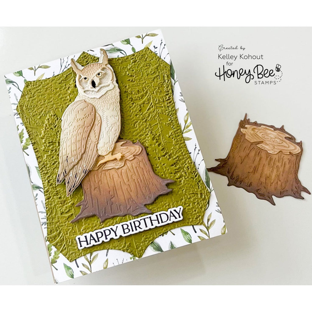 Honey Bee Lovely Layers Slice And Stump Die Set hbds-llslst Masculine Happy Birthday Card | color-code:ALT01