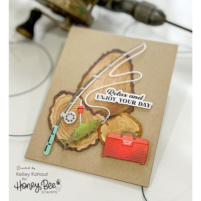 Honey Bee Lovely Layers Slice And Stump Die Set hbds-llslst Kelley Kohout card