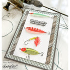 Honey Bee Hooked On You Clear Stamp Set hbst-494 Birthday wishes for big fishes