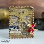 Honey Bee Let Freedom Ring Cling Stamps hbst-596 Veterans Card