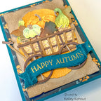 Honey Bee Homestead Harvest 6 x 8.5 Paper Pad hbpa-046 Happy Autumn Card
