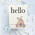 Trinity Stamps Dir-tea Bunny Die Set tmd-c037 hello