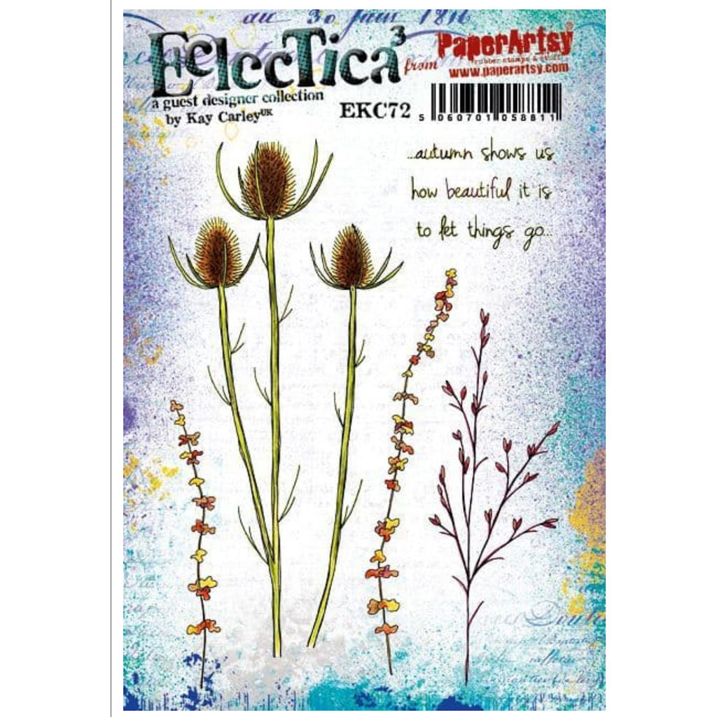 Paper Artsy Kay Carley Cling Stamps ekc72