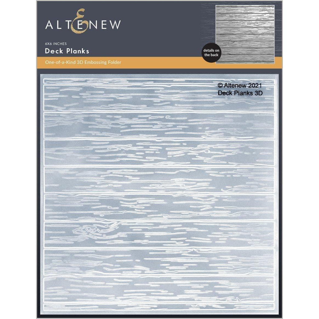 Altenew DECKS AND PLANKS 3D Embossing Folder ALT6128