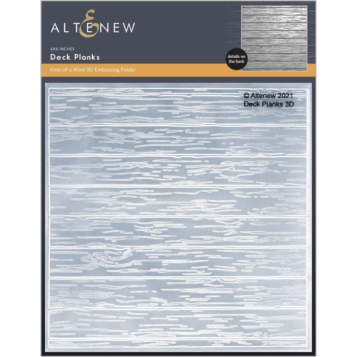 Altenew DECKS AND PLANKS 3D Embossing Folder ALT6128