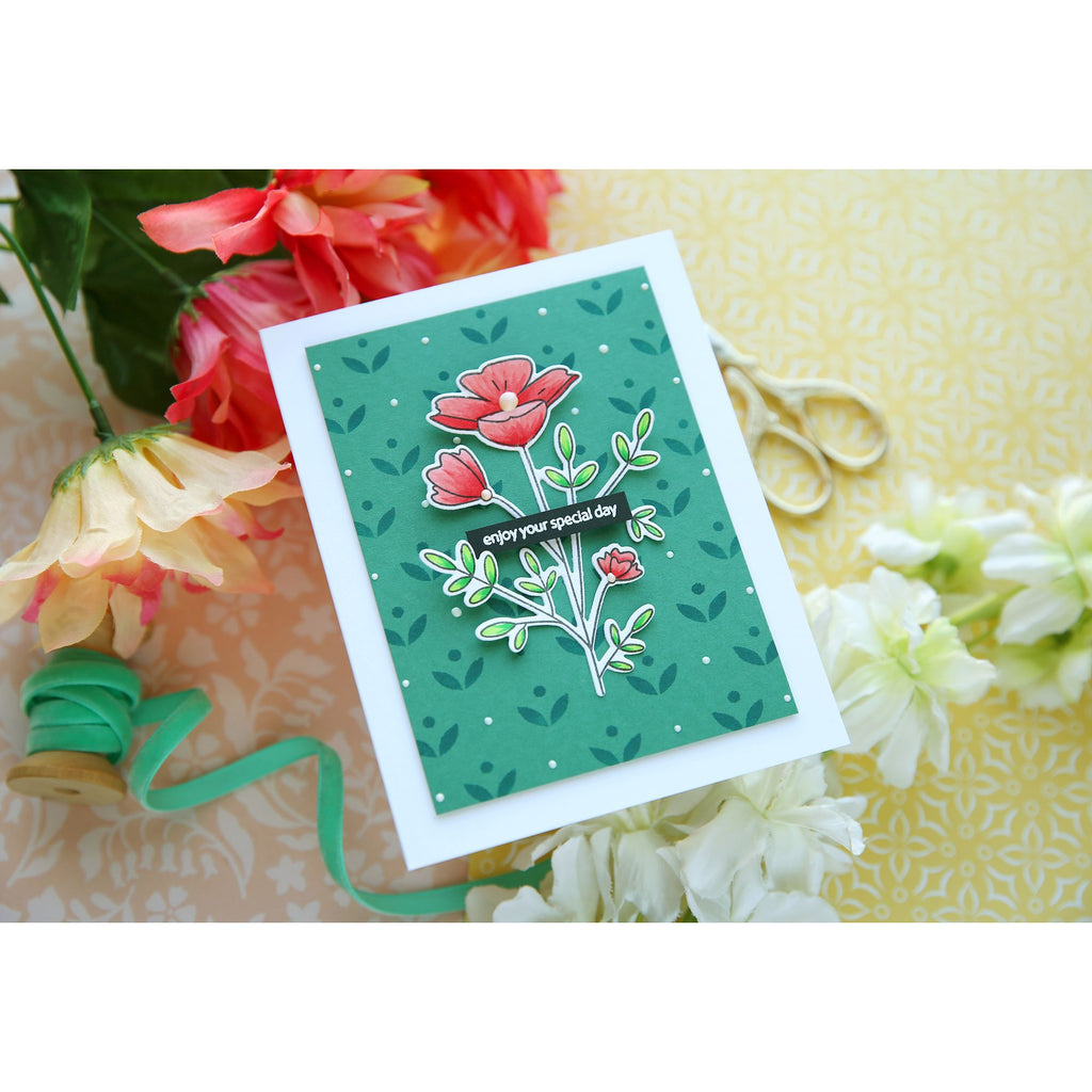 Rainbow Splash Wafer Die Enchanted Blooms rsd605c Birthday Card | color-code:ALT03