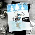 Whimsy Stamps Moose't Wonderful Clear Stamps c1429 Miss you