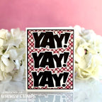 Whimsy Stamps Pink Plaids 6x6 inch Paper Pack WSDP44 paper pad