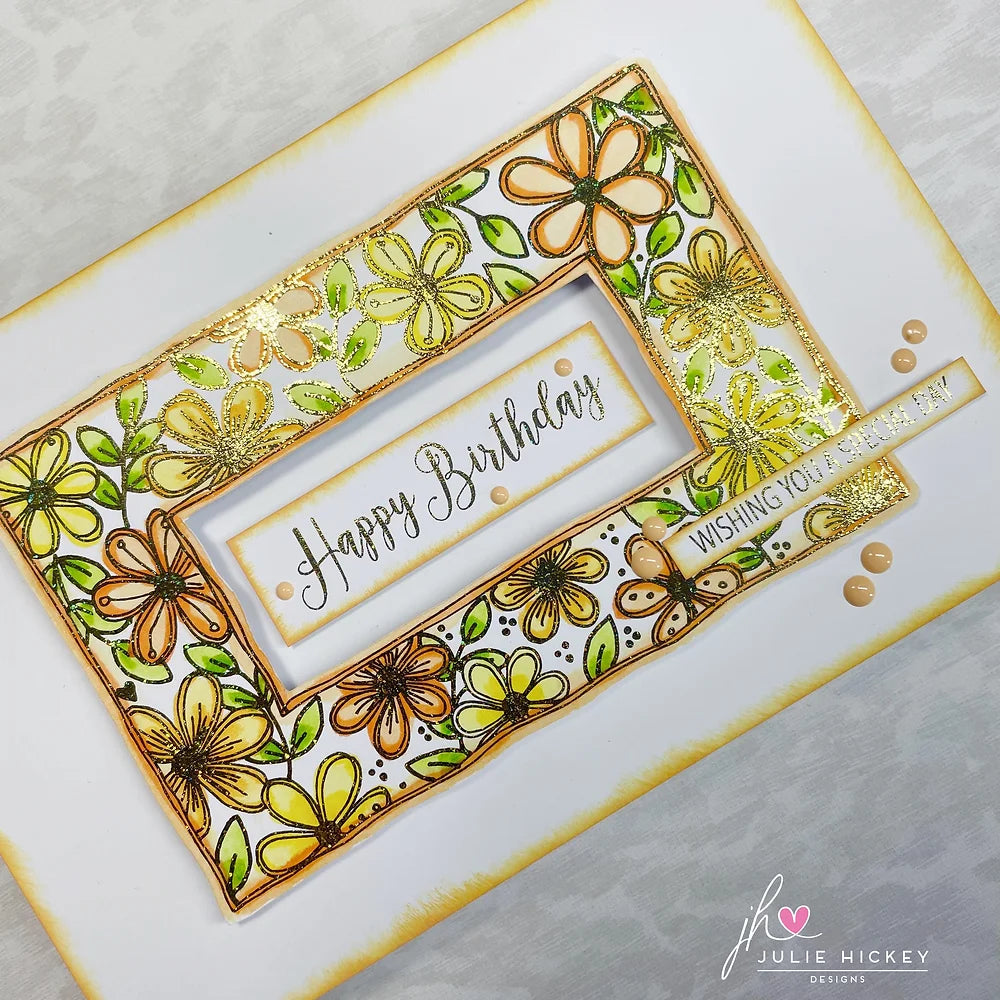 Julie Hickey Designs Garden Blooms Die Cut Foilables JHD-DCF-1011 flowers