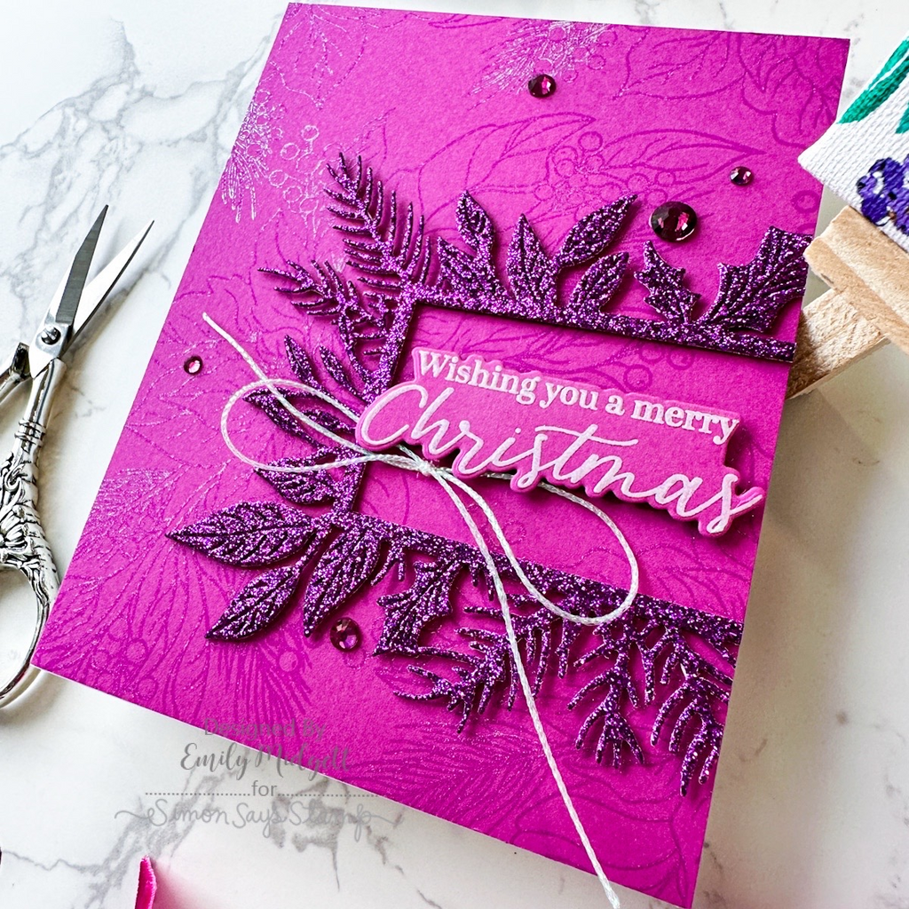 Simon Says Stamp Forest Border Frame Wafer Dies s911 Season Of Wonder Christmas Card | color-code:ALT07