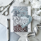 Simon Says Stamp Fancy Hey Girl Wafter Dies 1545sd Heart to Heart Friend Card | color-code:ALT03