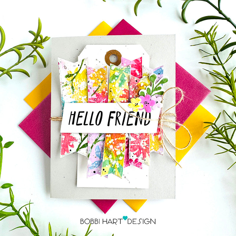 Simon Says Clear Stamps Watercolor Bouquet 2389ssc Hello Card