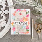Simon Says Clear Stamps Watercolor Bouquet 2389ssc Hello Card | color-code:ALT02