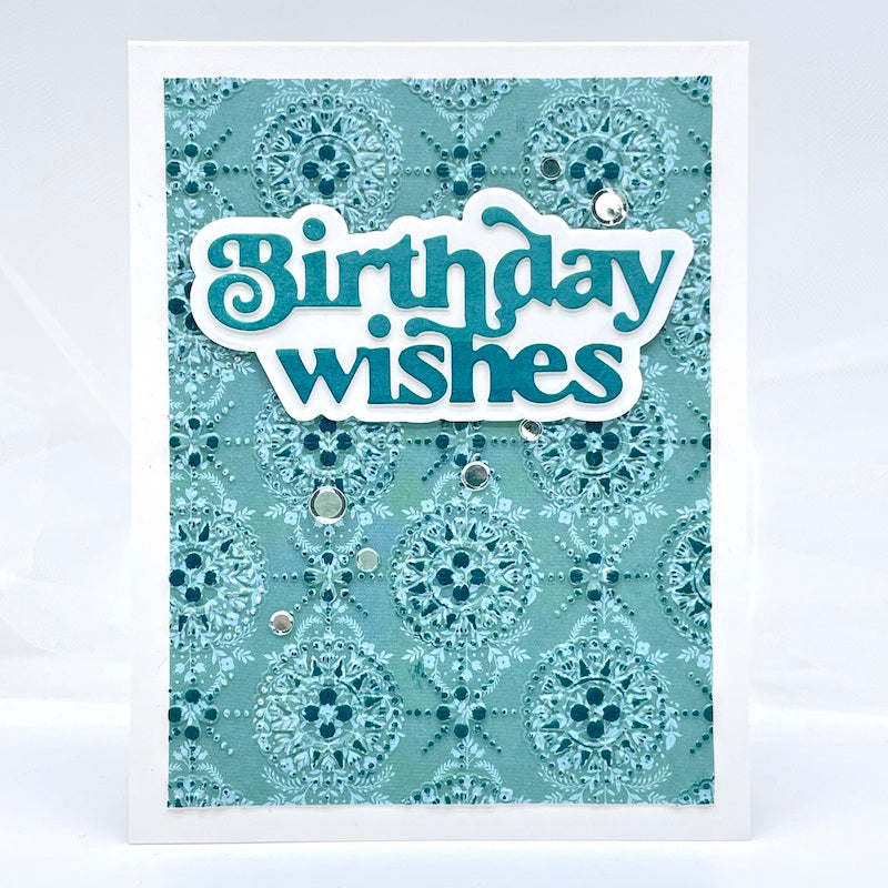 Simon Says Stamp Embossing Folder Winslow Medallions sf375 Birthday Card | color-code:ALT02
