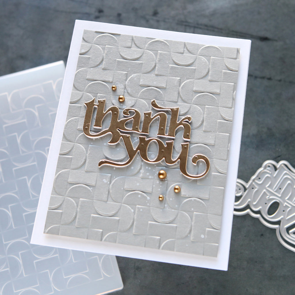 Simon Says Stamp Pawsitively Perfect White Splatter Medium st0180 Thank You Card | color-code:ALT01