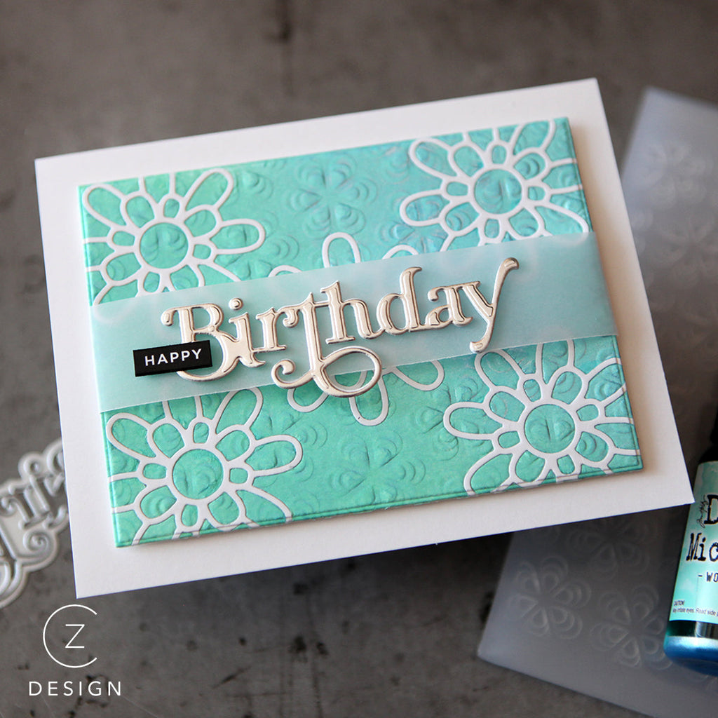 Simon Says Stamp Boho Birthday Wafer Die sssd112915 Boho Birthday Card
