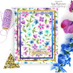 Simon Says Embossing Folder Floating Flowers sf393 Be Bold Sympathy Card | color-code:ALT01