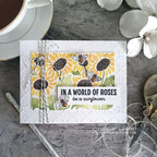 Simon Says Embossing Folder Criss Cross Floral sf347 Encouragement Card | color-code:ALT05