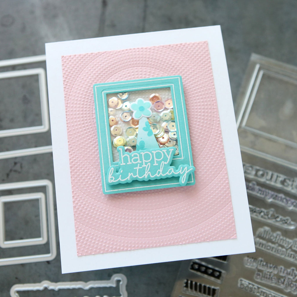 Simon Says Stamp Embossing Folder Dot Spiral sf391 Birthday Card | color-code:ALT03