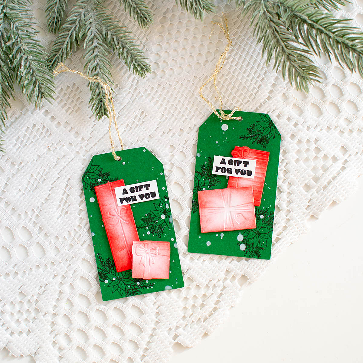 Simon Says Stamp Embossing Folder and Die All Wrapped Up set1119wu Christmas Tags | color-code:ALT01