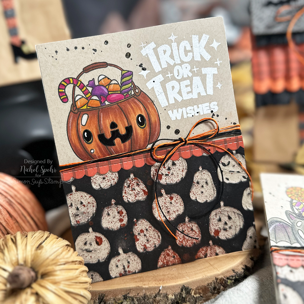 Simon Says Stamp Embossing Folder and Cutting Dies Glowing Jack O Lanterns sfd429 | color-code:ALT02