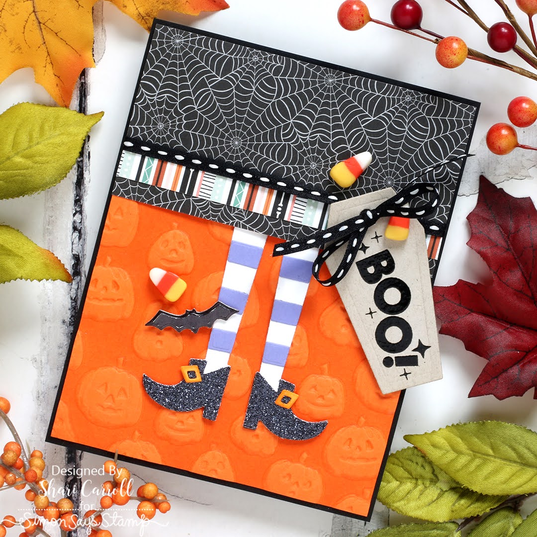 Simon Says Stamp Embossing Folder and Cutting Dies Glowing Jack O Lanterns sfd429 | color-code:ALT03